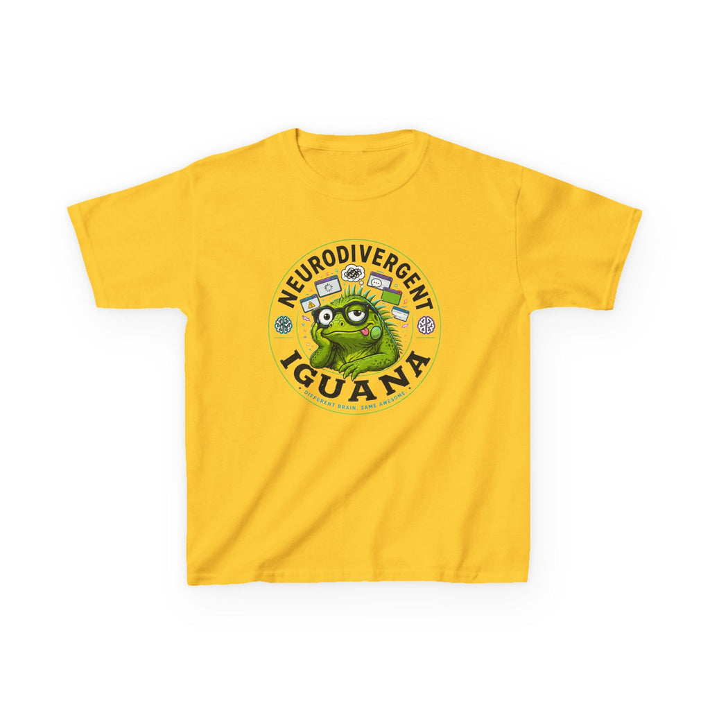 Neurodivergent Iguana Kids Tee