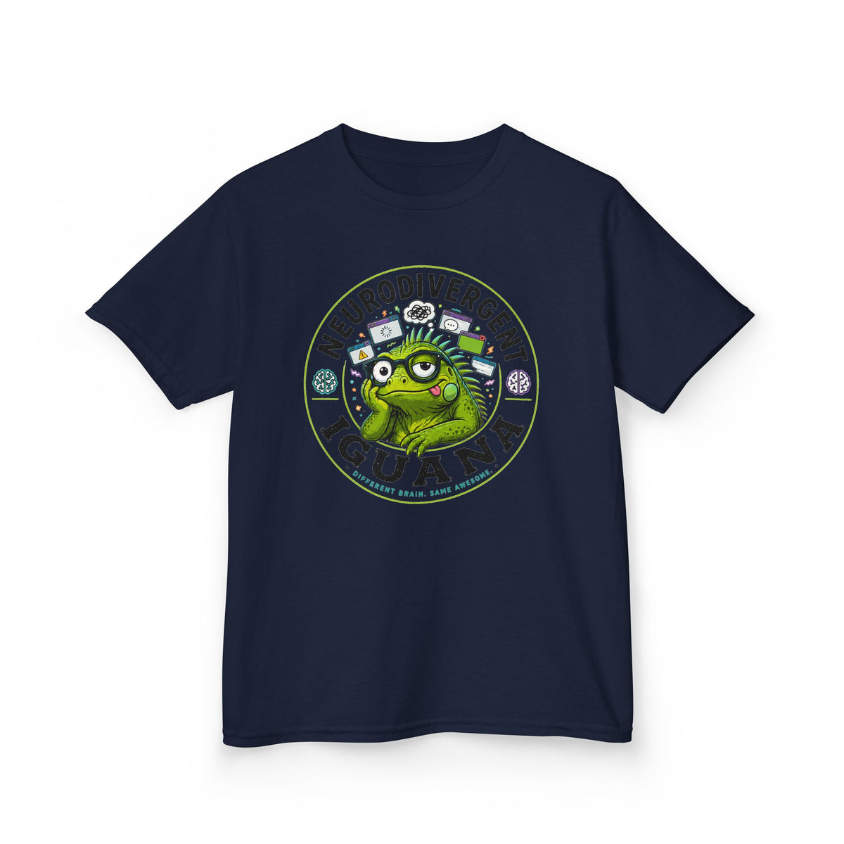 Neurodivergent Iguana Kids Tee