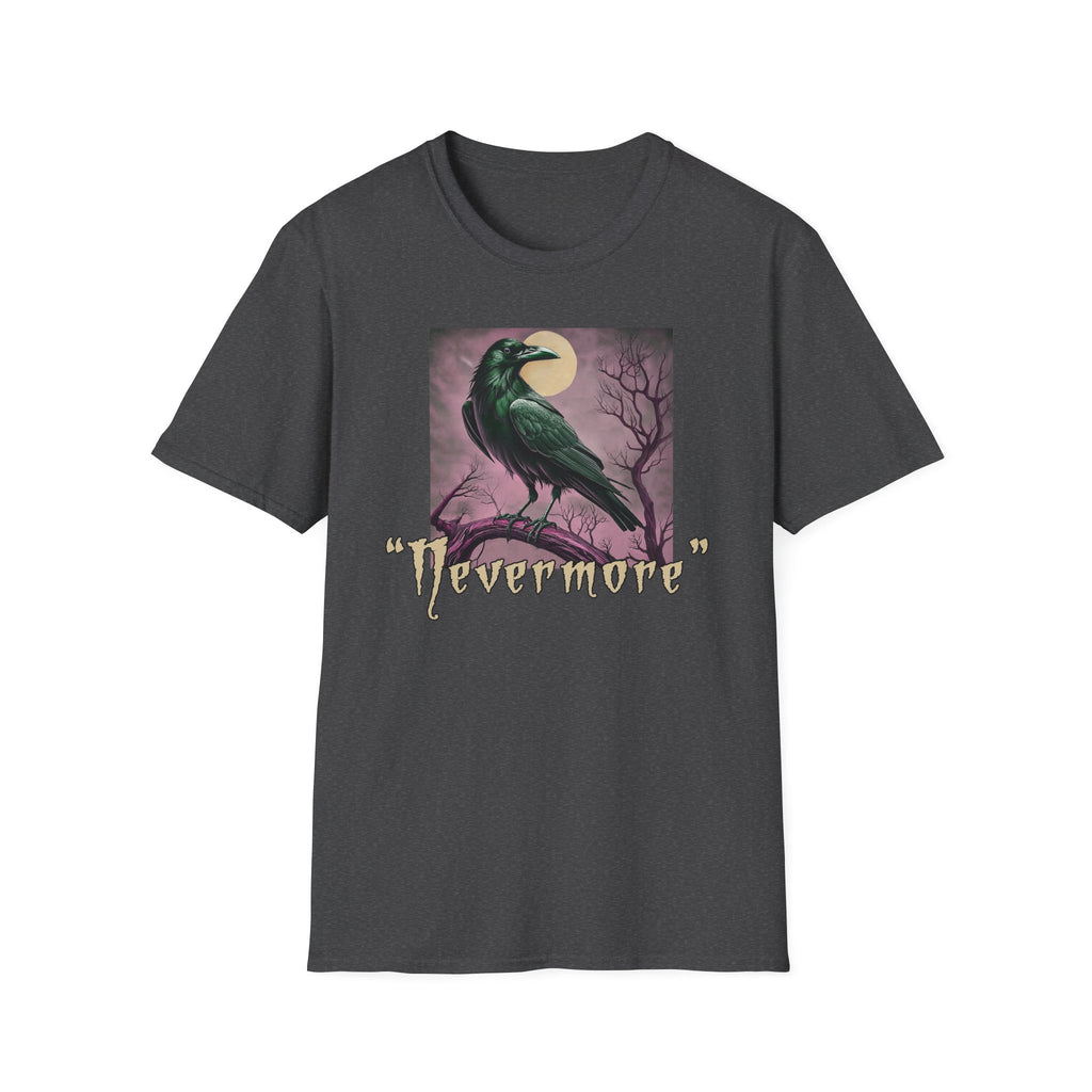 Raven 'Nevermore' T-Shirt — Gothic Moonlit Crow Tee