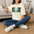 Beachscape T-Shirt — "The sea, an siren's song she calls to me" Scenic Coastal Tee