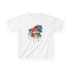 Kids Tee — Colorful Paint Splash Skull "Do It Different" Graphic