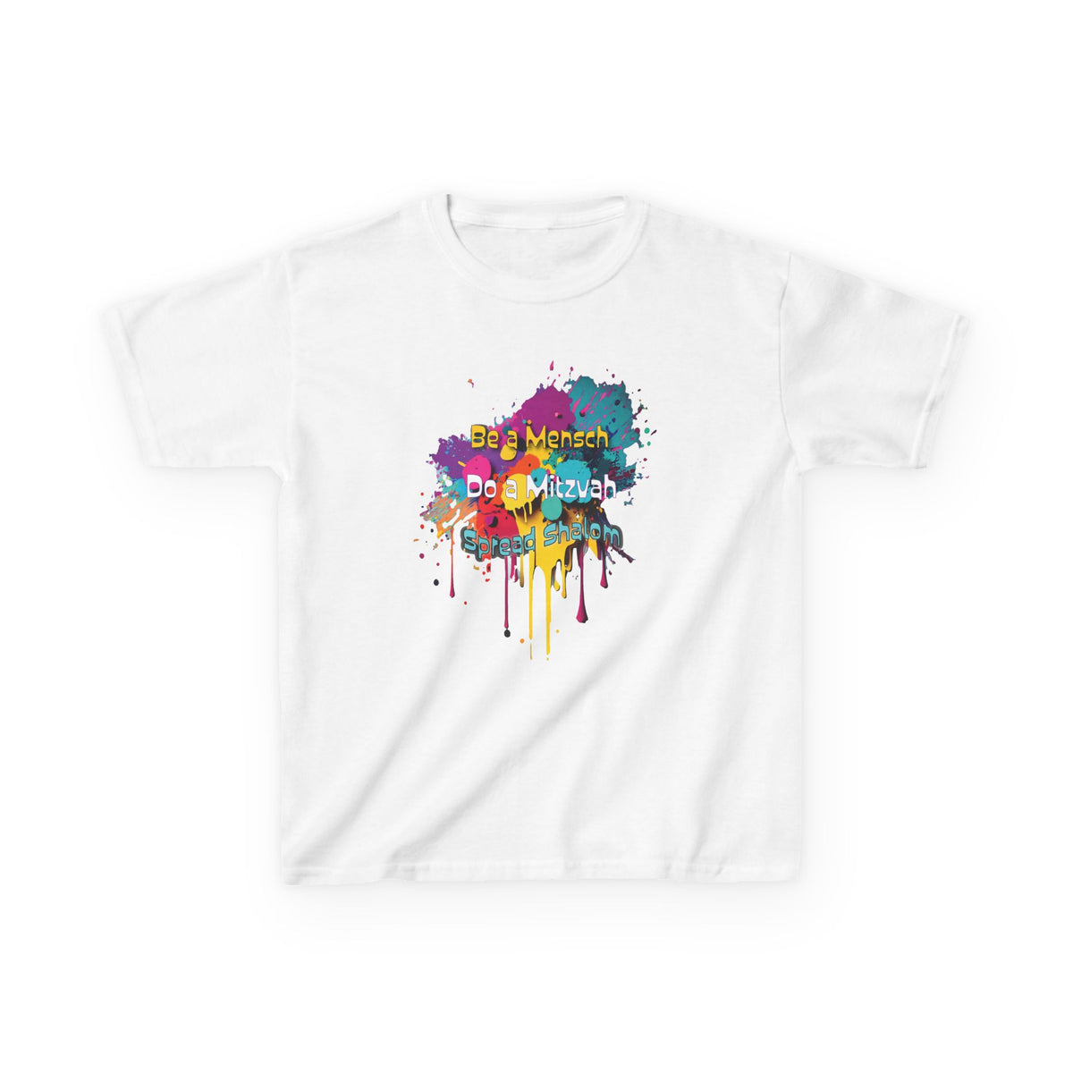 Kids Tee — Colorful Paint Splash Skull "Do It Different" Graphic