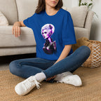 Violet Elven Woman Portrait T-Shirt