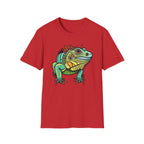 Iguana Graphic T-Shirt — Colorful Tropical Reptile Tee