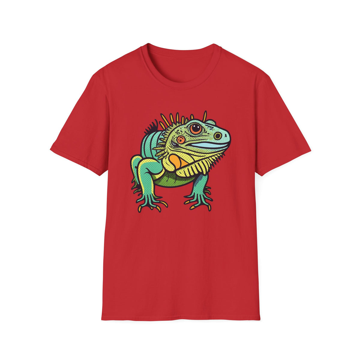 Iguana Graphic T-Shirt — Colorful Tropical Reptile Tee