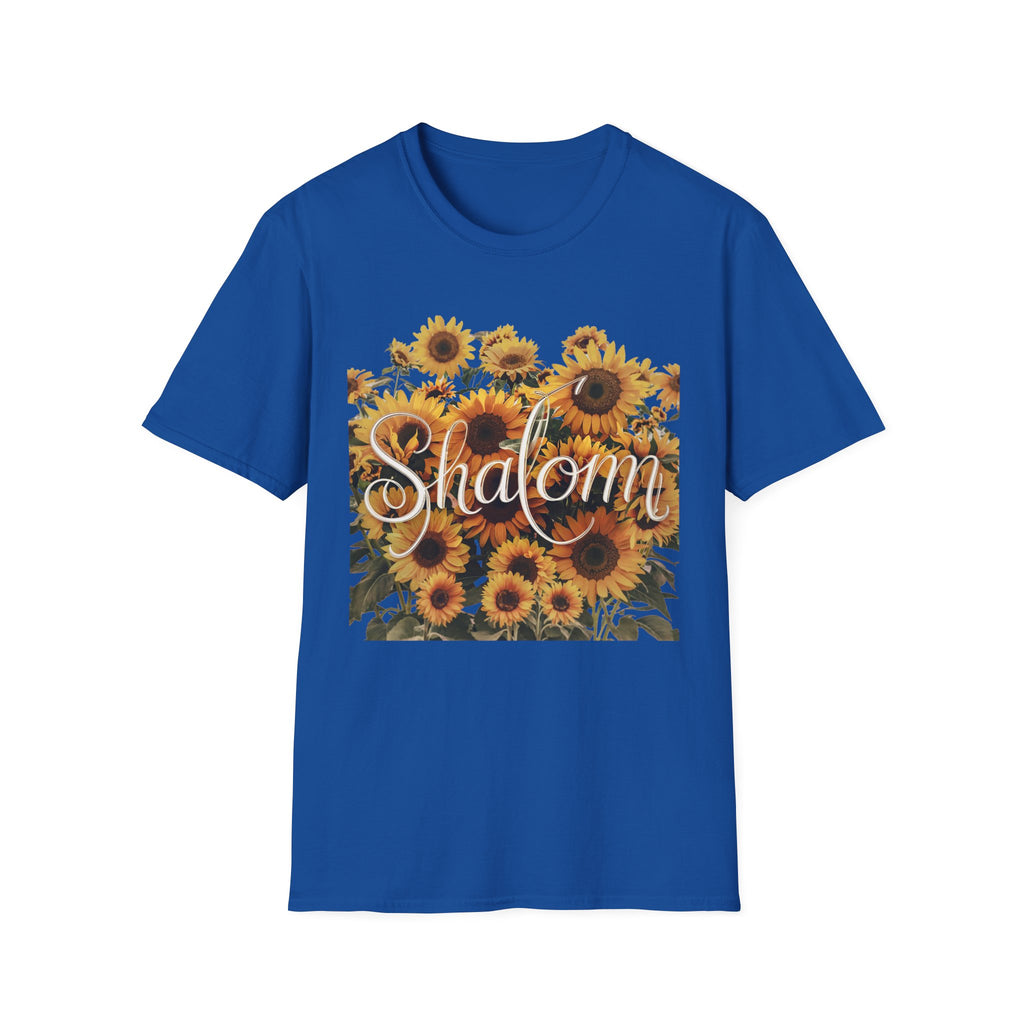 Shalom Sunflowers T-Shirt — Floral Peace Tee