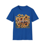 Shalom Sunflowers T-Shirt — Floral Peace Tee