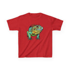 Kids Iguana T-Shirt — Colorful Tropical Reptile Tee for Boys & Girls