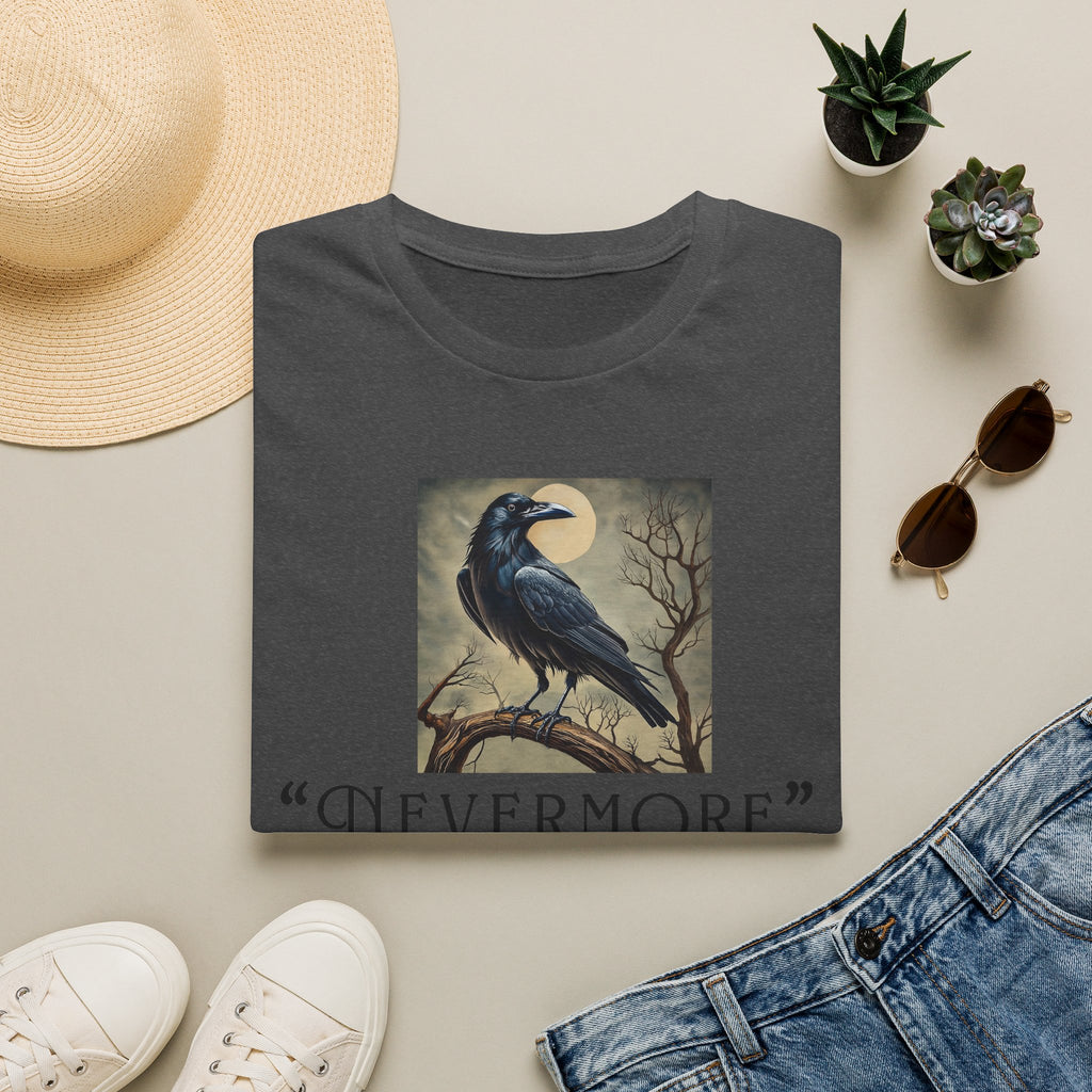 Nevermore Raven T-Shirt — Gothic Poe-Inspired Graphic Tee