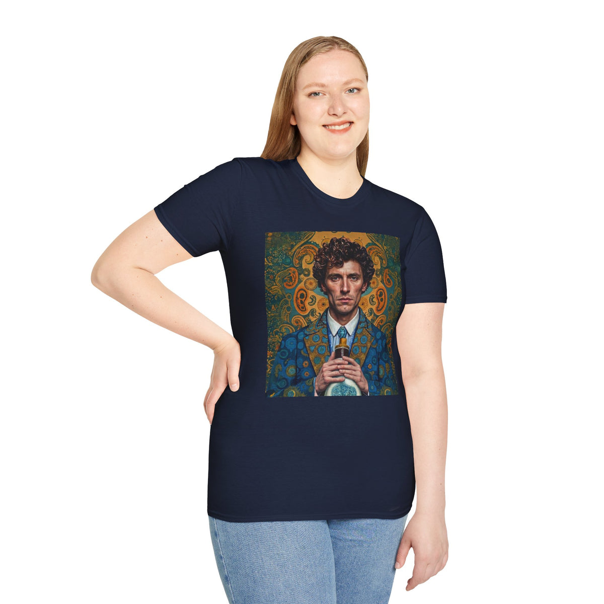 Portrait Art T-Shirt — Vintage Decorative Gentleman Illustration