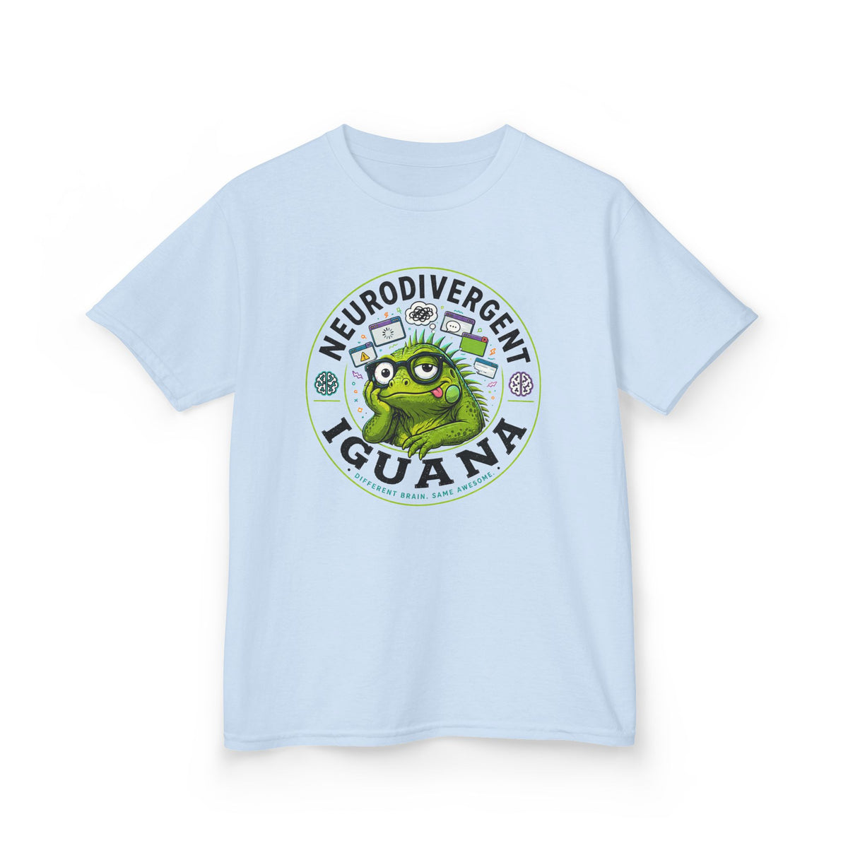 Neurodivergent Iguana Kids Tee