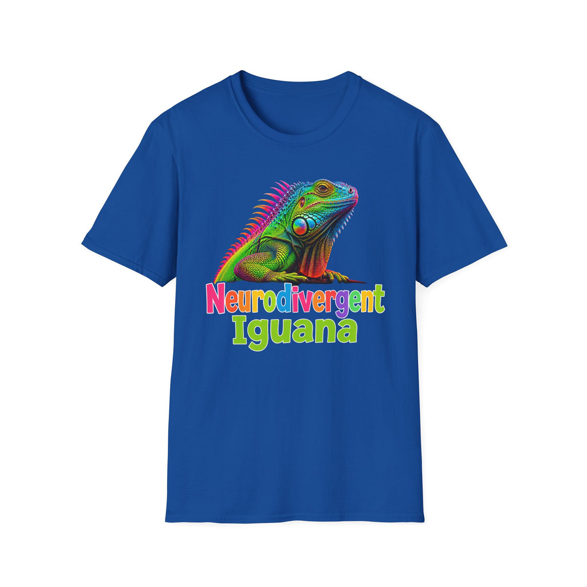 Neurodivergent Iguana T-Shirt — Colorful Pride Lizard Tee
