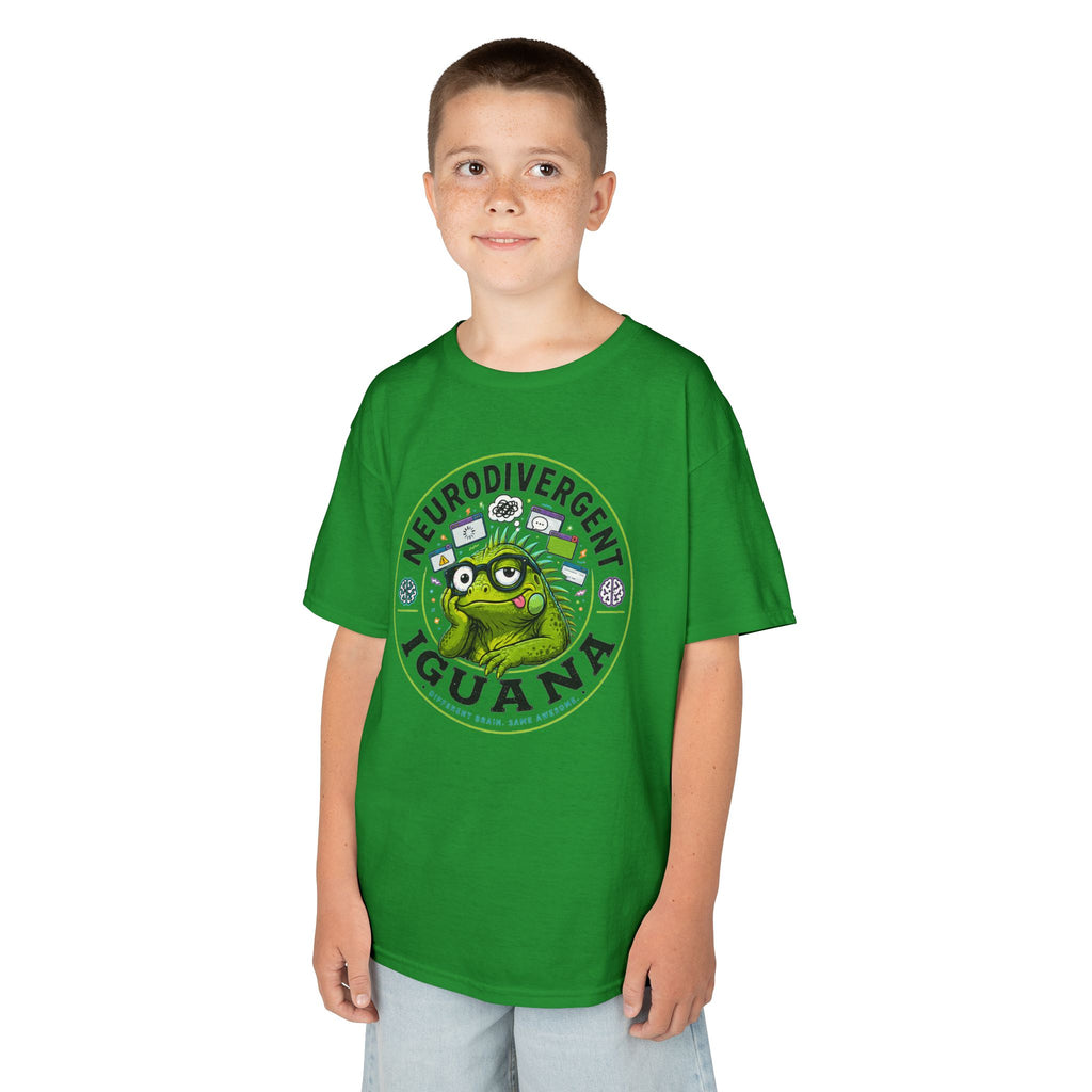 Neurodivergent Iguana Kids Tee
