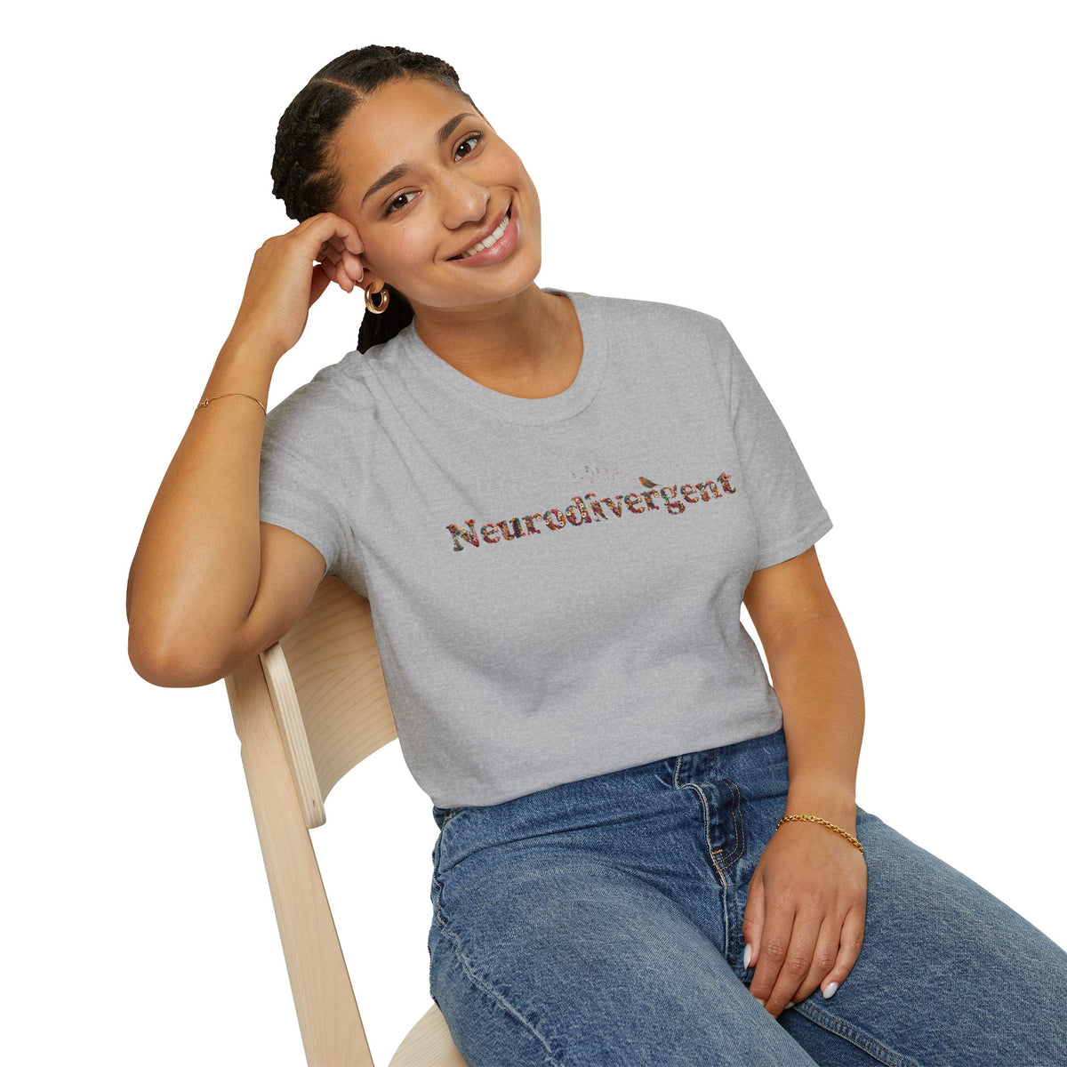 Neurodivergent Statement T-Shirt — Minimalist Pride Tee for Neurodiversity Awareness