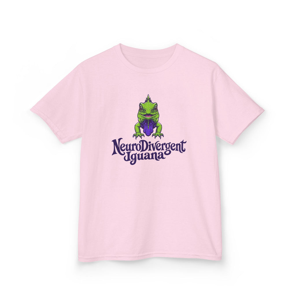 Kids Tee — 'NeuroDivergent Iguana' Graphic