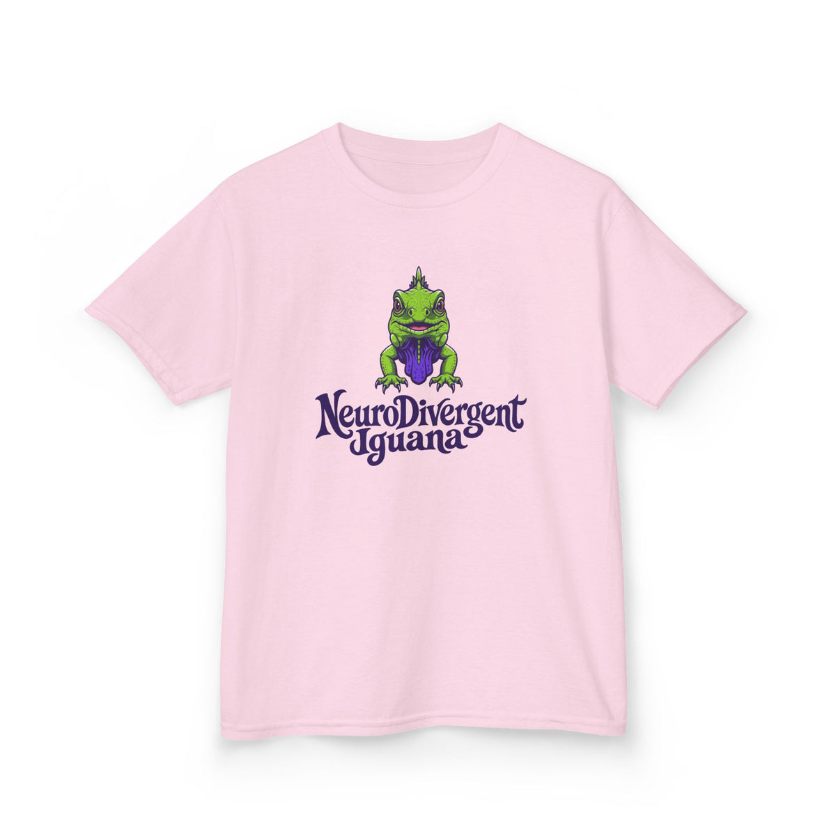 Kids Tee — 'NeuroDivergent Iguana' Graphic