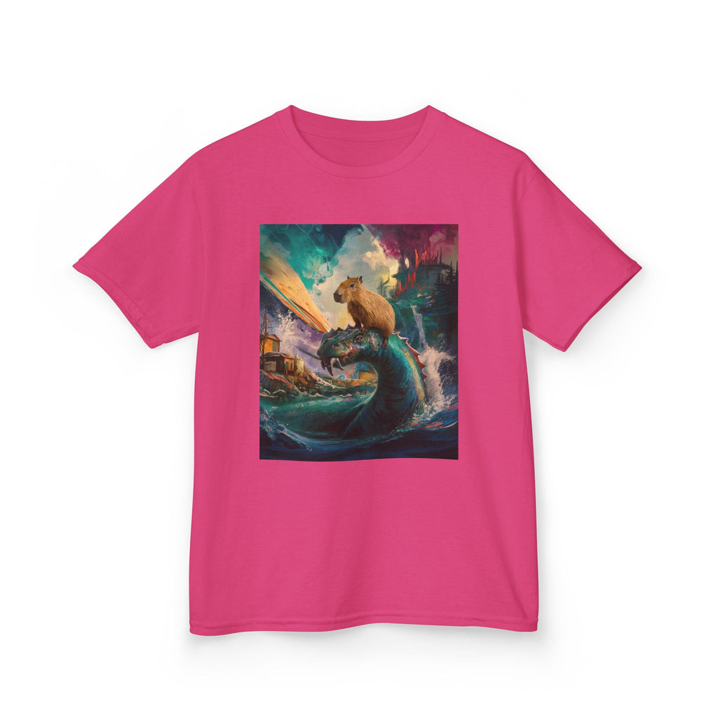 Kids T-Shirt — Colorful Surfing Bear Adventure Graphic Tee