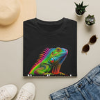 Neurodivergent Iguana T-Shirt — Colorful Rainbow Iguana Tee