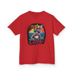 Kids T-Shirt — "Stay Cool" Sunglasses Cat Retro Graphic Tee
