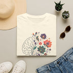 T-Shirt — 'Different Not Less' Floral Brain Awareness Tee