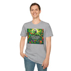 Autism Awareness T-Shirt — 'I Love Music, I Hear Headphones' Floral Design