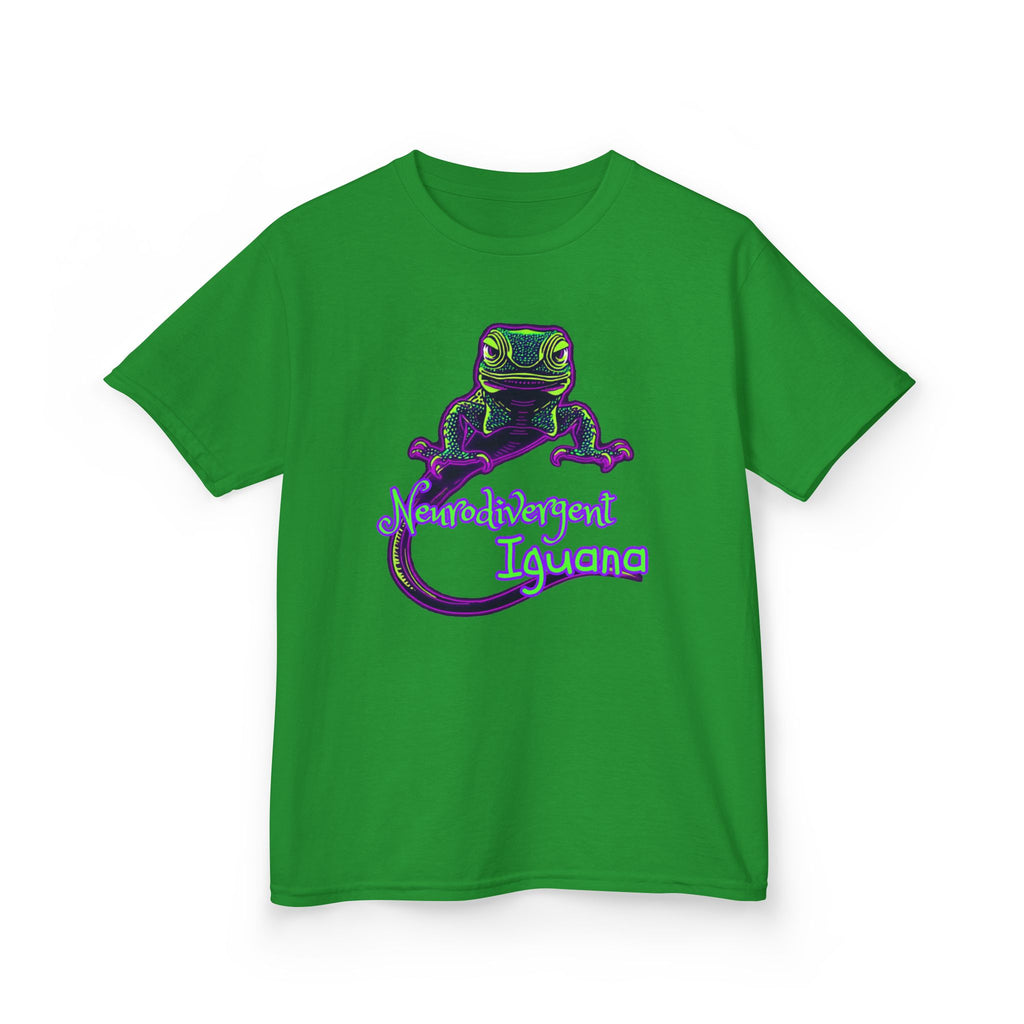 Kids Tee — Neon Chubby Iguana Graphic