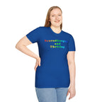 Neurodivergent and Thriving T-Shirt – Rainbow Pride Neurodiversity Tee