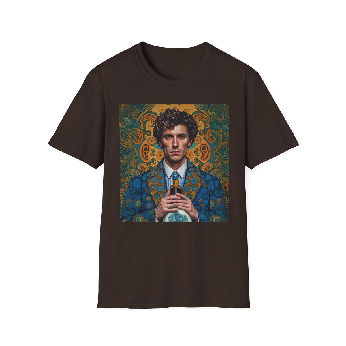 Portrait Art T-Shirt — Vintage Decorative Gentleman Illustration