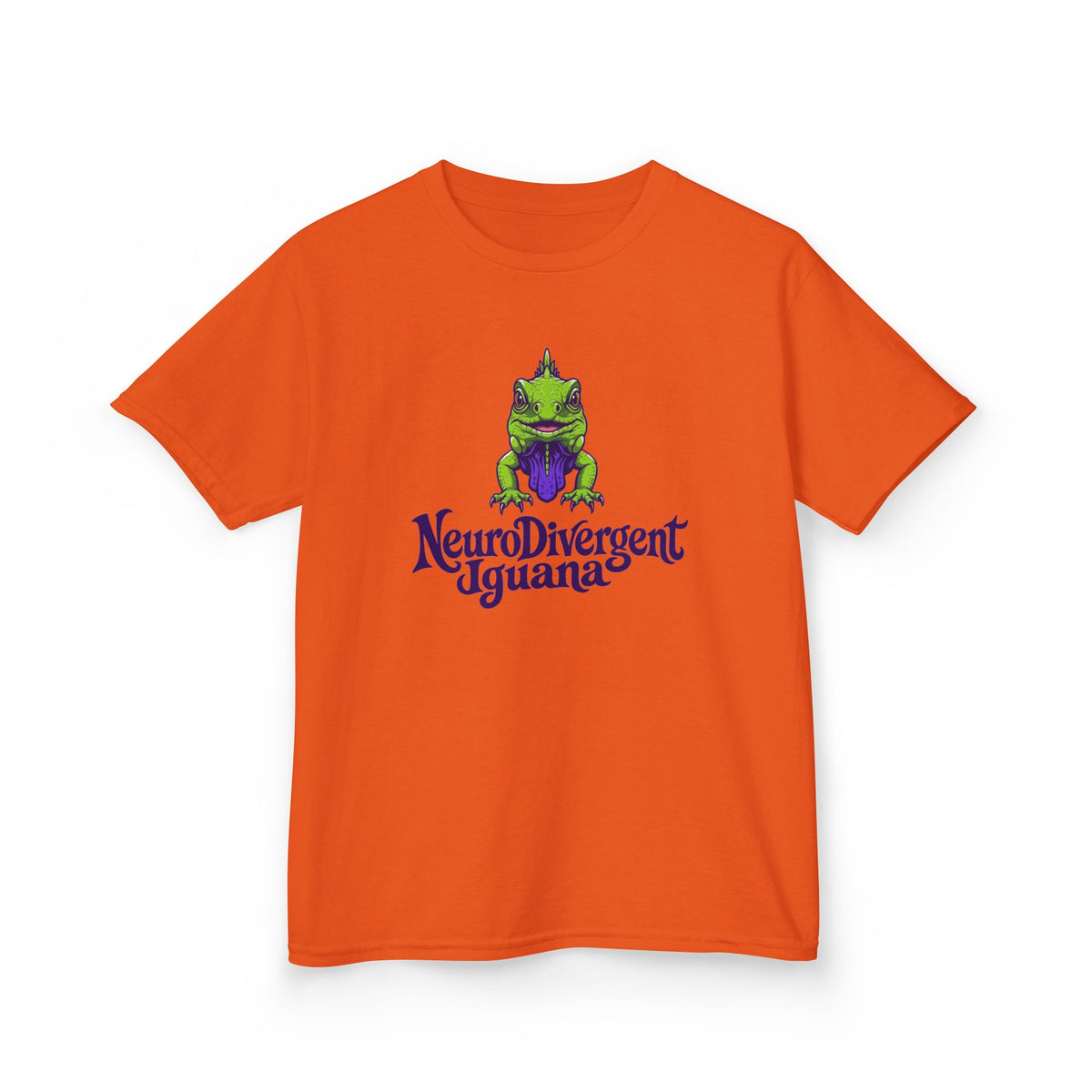 Kids Tee — 'NeuroDivergent Iguana' Graphic