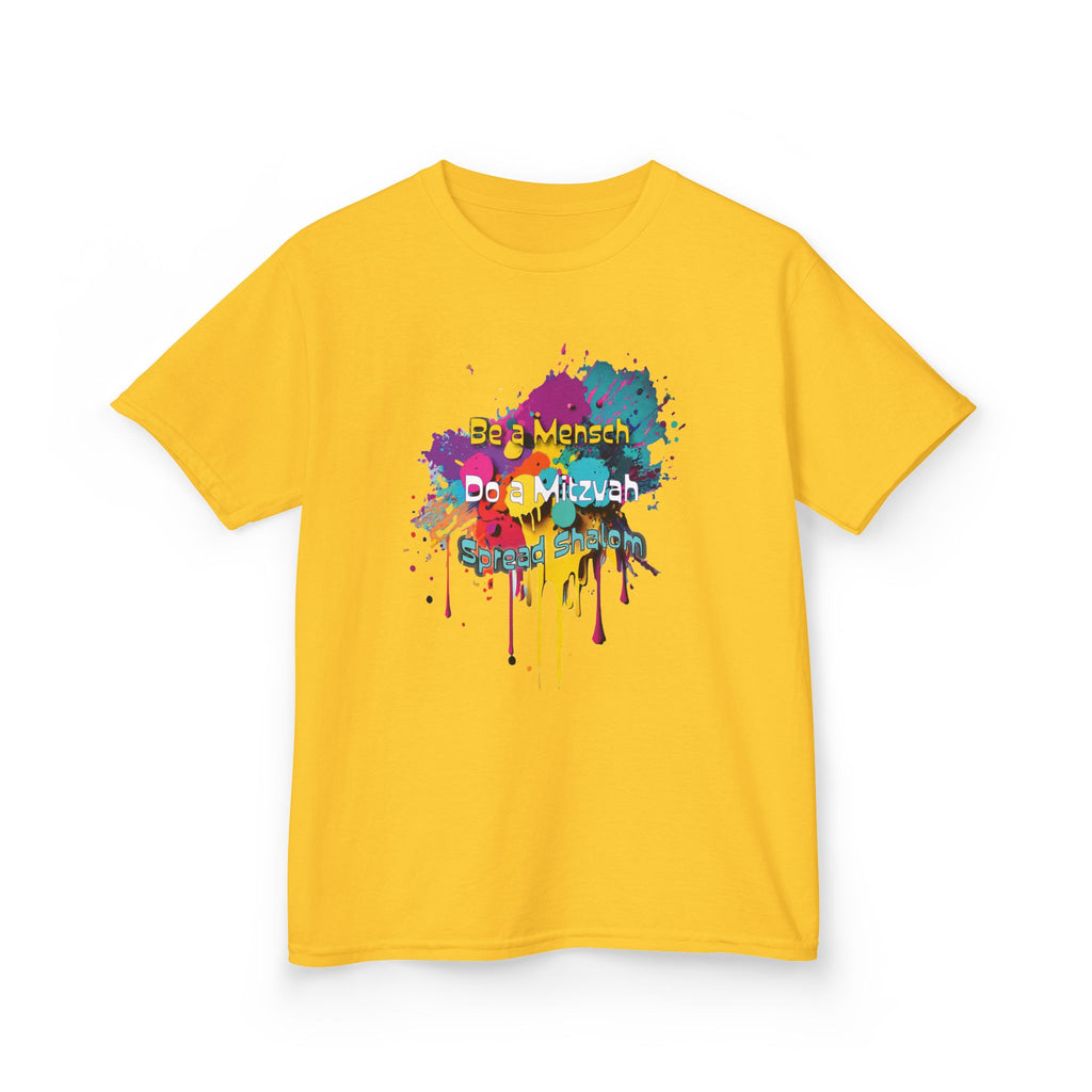 Kids Tee — Colorful Paint Splash Skull "Do It Different" Graphic