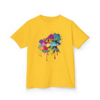 Kids Tee — Colorful Paint Splash Skull "Do It Different" Graphic