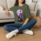 Violet Elven Woman Portrait T-Shirt