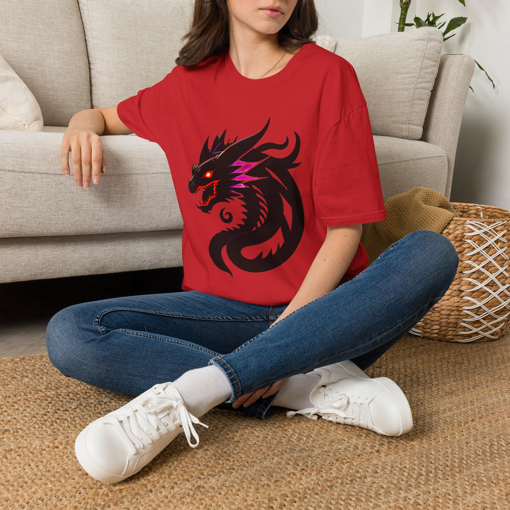 Dragon Head T‑Shirt – Fierce Black Dragon Graphic Tee