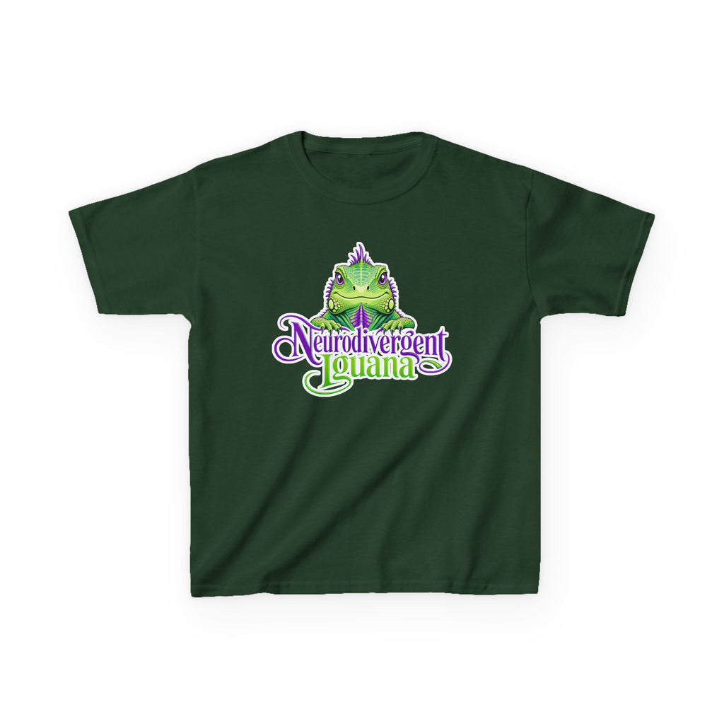 Kids T-Shirt — "Neurodivergent Iguana" Graphic Tee