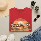 Neurodivergent & Thriving Tee — Retro Sunset Palm Graphic T-Shirt