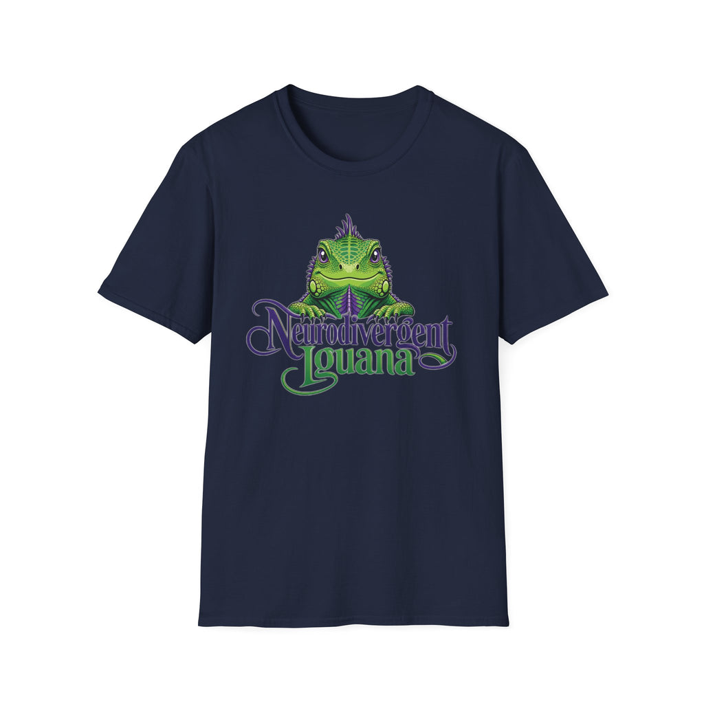 Neurodivergent Iguana T-Shirt — Cute Green Lizard Pride Tee