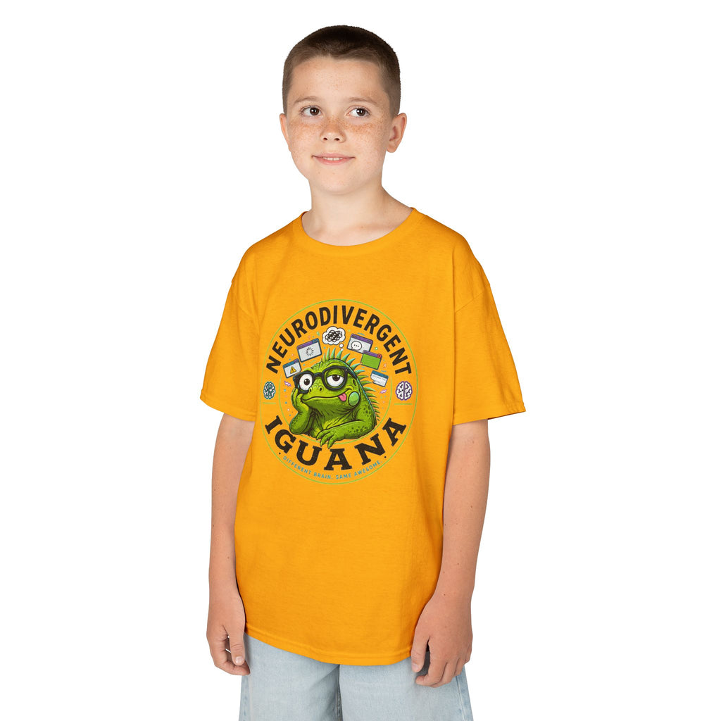Neurodivergent Iguana Kids Tee