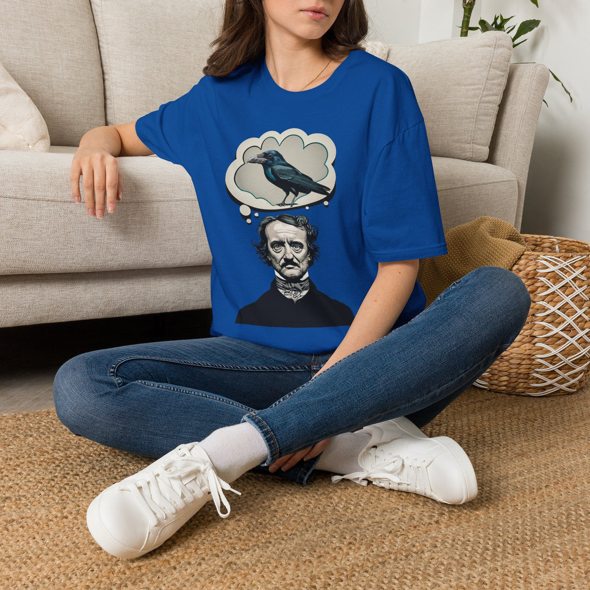 Edgar Allan Poe Raven T‑Shirt — Gothic Literary Quote Tee