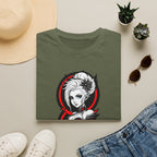 Vampy Gothic Girl Graphic Tee – Dark Anime Skull Design