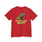 Kids T‑Shirt — Colorful "Neurodivergent Iguana" Graphic Tee