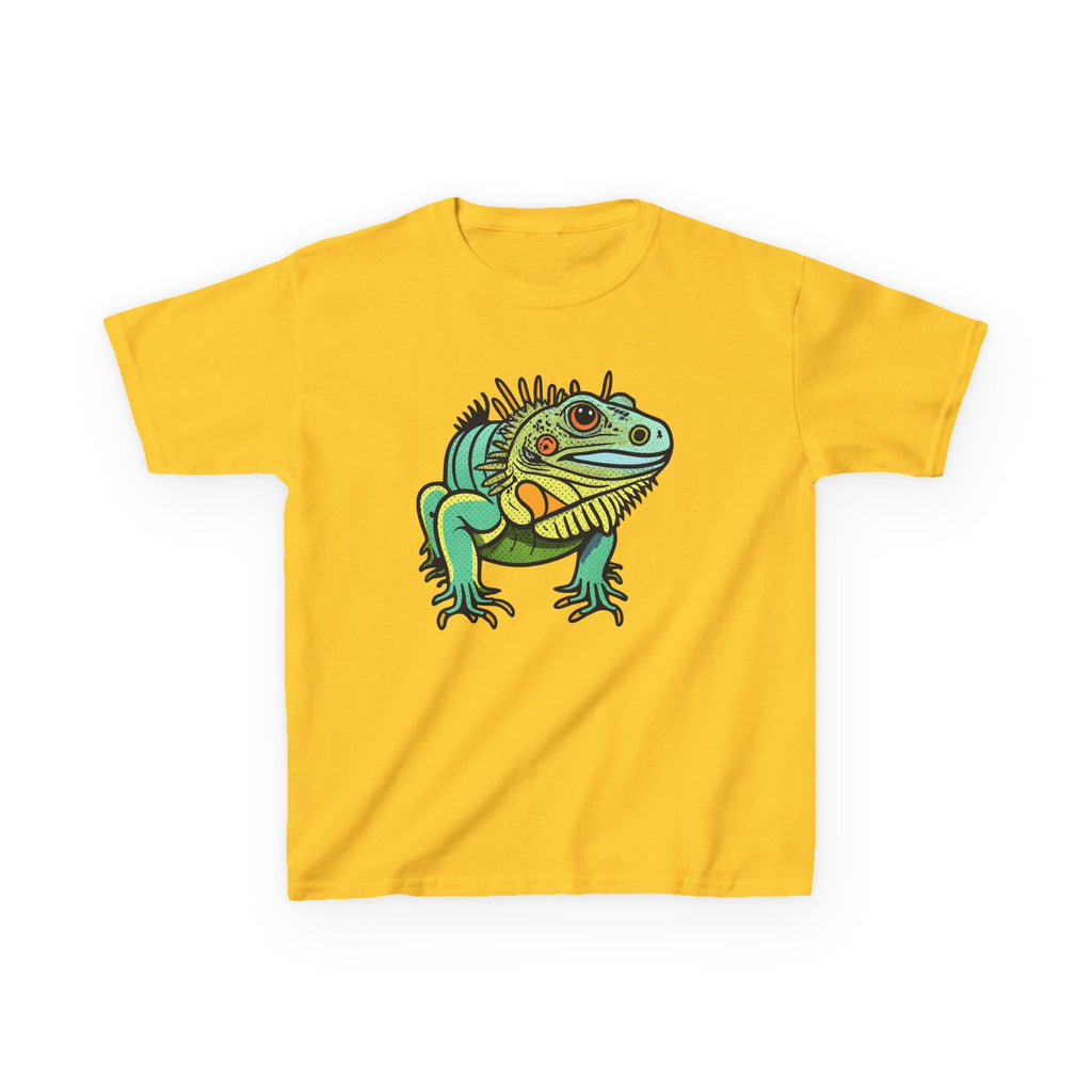 Kids Iguana T-Shirt — Colorful Tropical Reptile Tee for Boys & Girls