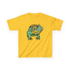 Kids Iguana T-Shirt — Colorful Tropical Reptile Tee for Boys & Girls