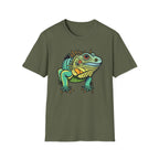 Iguana Graphic T-Shirt — Colorful Tropical Reptile Tee