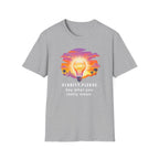 Clarity Please T-Shirt — "Clarity, please. Say what you really mean." Sunset Lightbulb Graphic