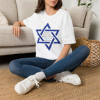 Star of David T-Shirt — "Blessed is he who comes in the name of the Lord" Religious Jewish Tee