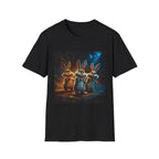 Cute Trio Bunny Graphic T-Shirt — Funny Easter Rabbit Cartoon Tee