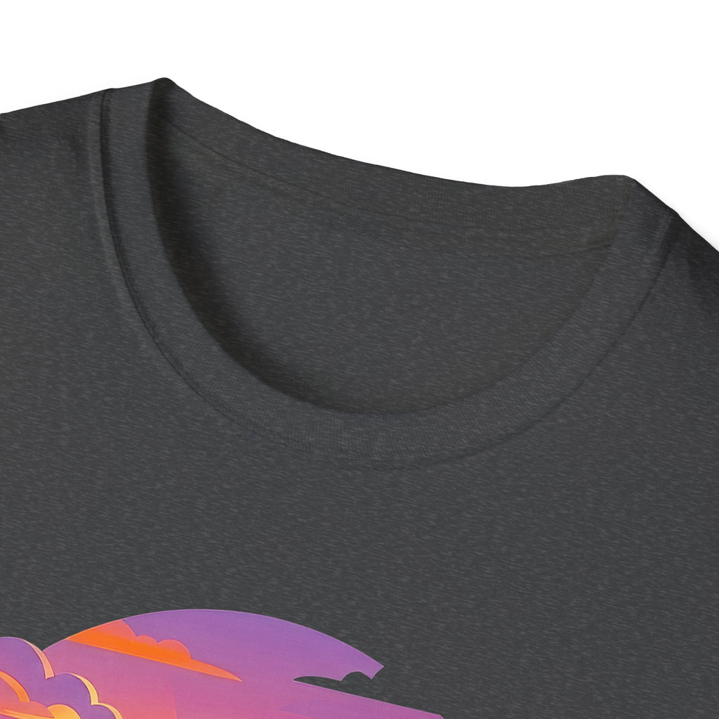Clarity Please T-Shirt — Retro Sunset Lightbulb "Say What You Actually Mean" Graphic Tee