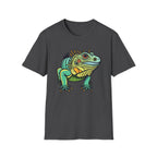 Iguana Graphic T-Shirt — Colorful Tropical Reptile Tee