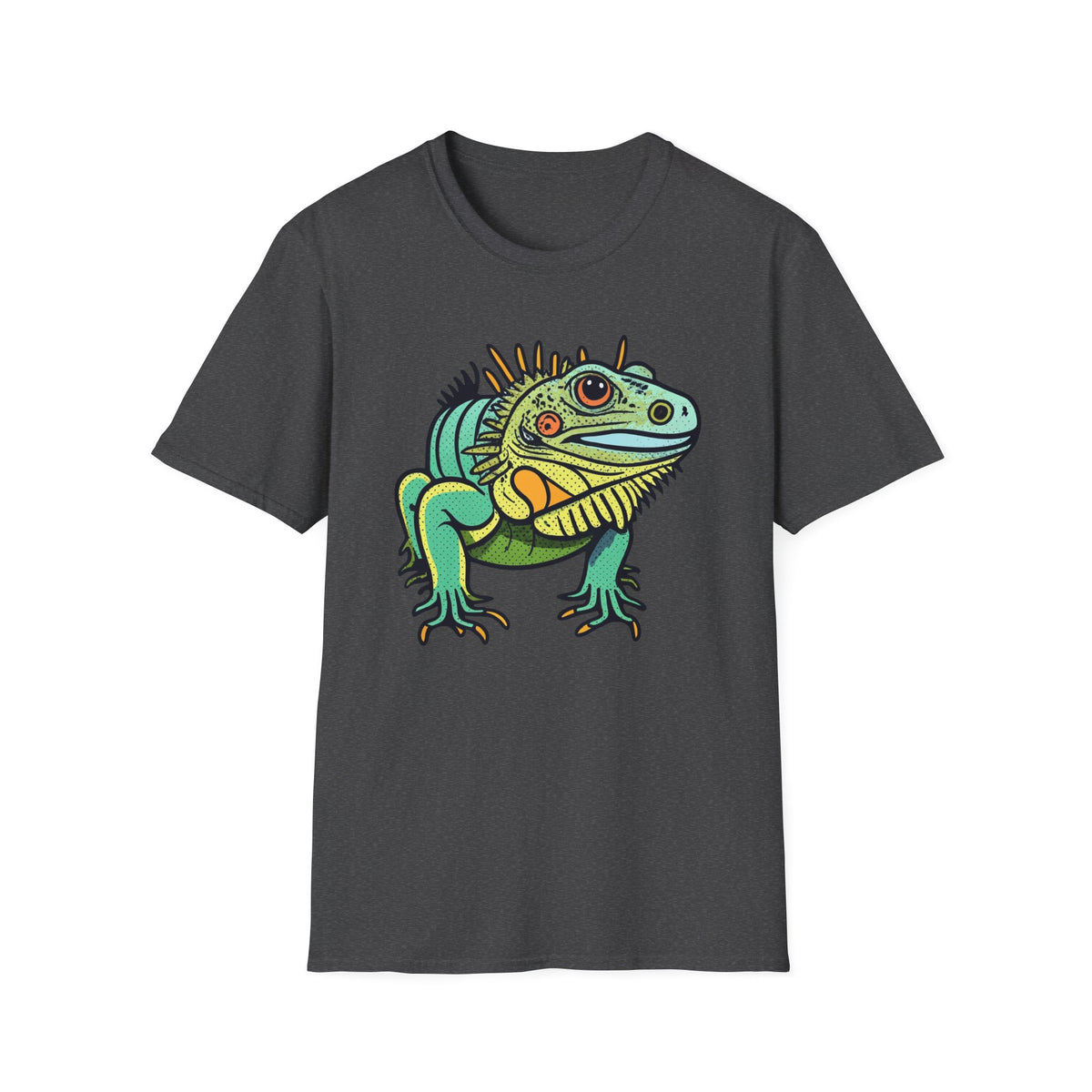 Iguana Graphic T-Shirt — Colorful Tropical Reptile Tee