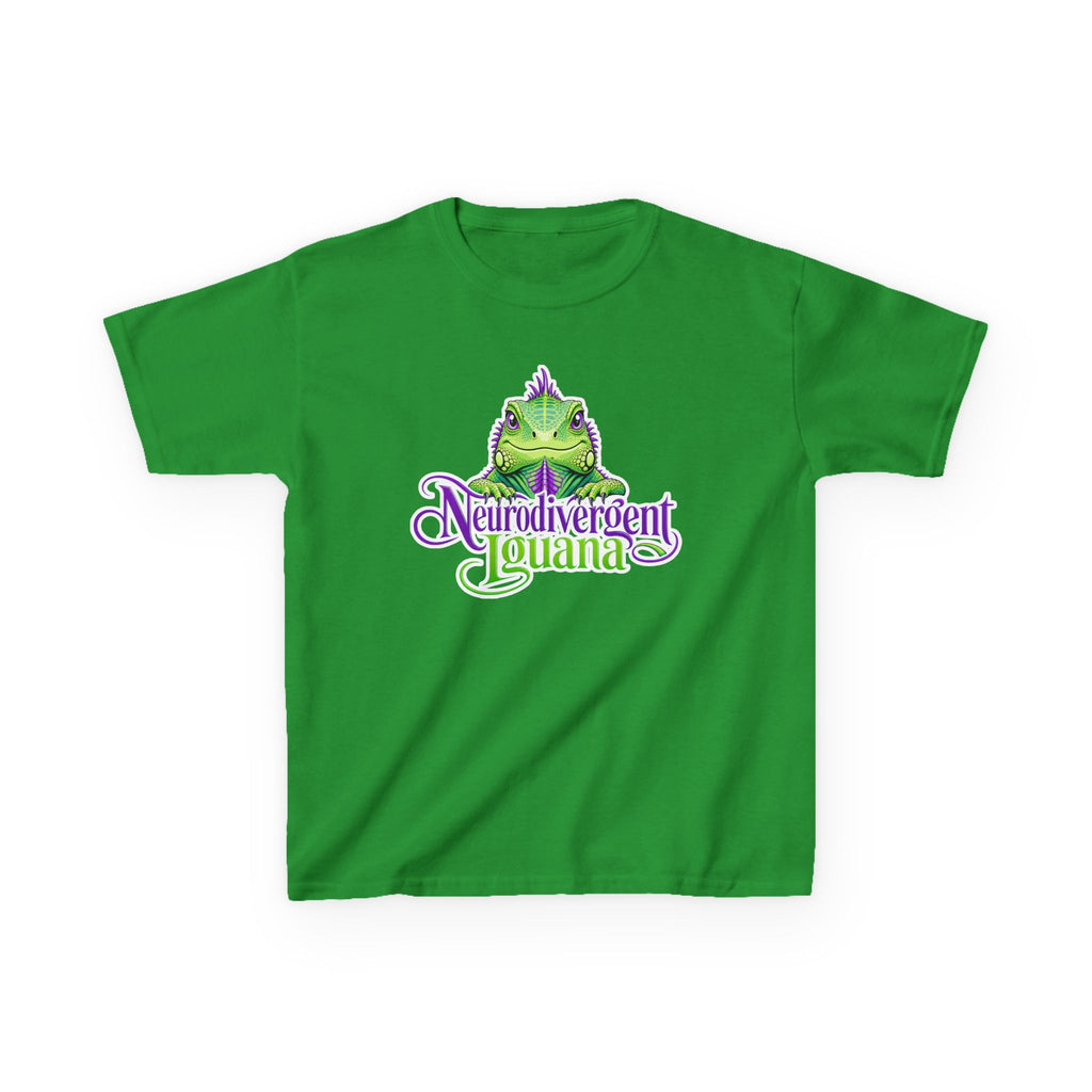 Kids T-Shirt — "Neurodivergent Iguana" Graphic Tee
